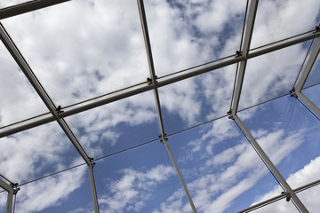 Glass roof of a modern building