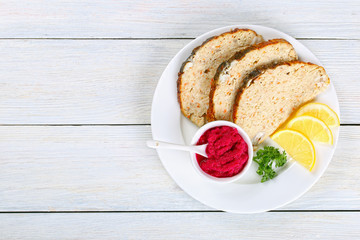 Poster - Gefilte minced carp fillets with horseradish sauce