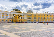 The Palace Square And The General Staff Building In St. Petersburg