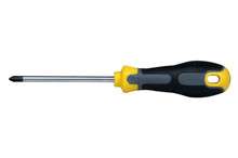 Phillips Screwdriver With Chrome-vanadium Blade On White Background, Isolated With Clipping Path