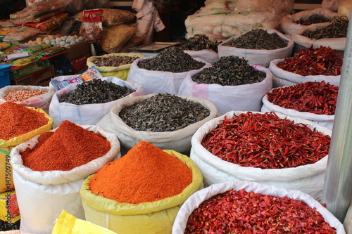 Fotografie, Obraz Bulk Foods Available in the Wholesale Food Market Xining China