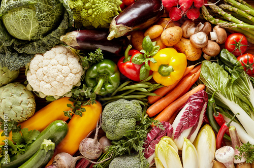 Zdjęcie: Full frame of fresh vegetables Full frame of fresh vegetables