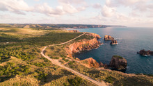 Beautiful Cliffs On West Coast Of Portugal Near Carrapateira, Rota Vicentina.
