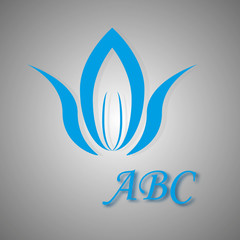 Poster - Blue logo at the view/The figure shows a few types of logos for businesses, businesses