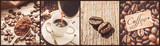 Fototapeta Kawa jest smaczna - collage of coffee. a lot of pictures. selective focus. 