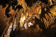 Rock formations inside the cave at Colossal Cave Mountain Park in Vail, Arizona, USA, near Tucson in the Sonoran Desert.