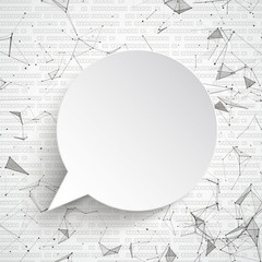 Wall Mural - Speech Bubble Network Data