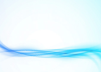 Wall Mural - modern abstract blue swoosh background wave