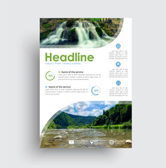 Poster - universal flyer template with a place for photo and text.