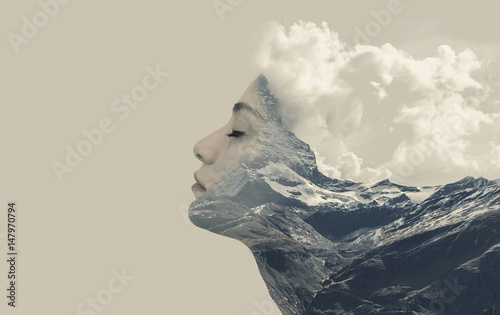 Photographie Double exposure effects for women