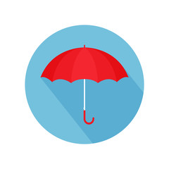 Wall Mural - Umbrella flat icon vector