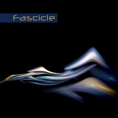 Poster - Fascicle. Abstract fractal wave on a black background