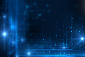 Poster - digital code number abstract technology background