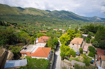 Canvas Print - Skoulikado village on Zakynthos island, Greece