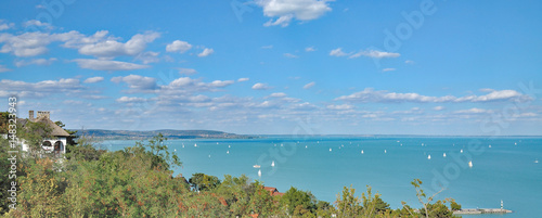 Blick von Tihany auf den Balaton,Ungarn Fototapeta