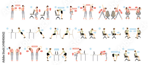 Fotografía Sport exercises for office