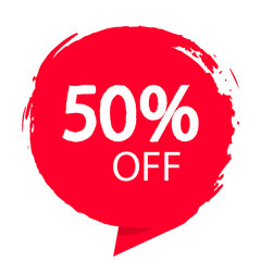 Canvas Print - tag special offer, grunge style. vector illustration