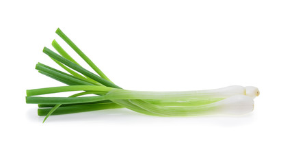 Wall Mural - Green onion isolated on the white background