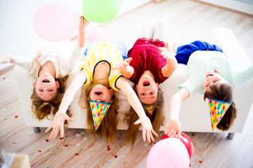 Wall Mural - Girls celebrating birthday