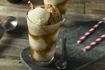 Homemade Soda Black Cow Ice Cream Float