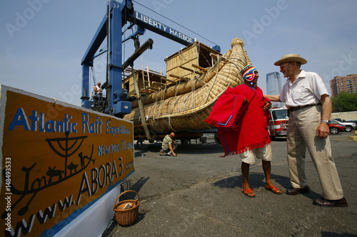 Work On Reed Boat Abora Iii As It Prepares For Trans Atlantic