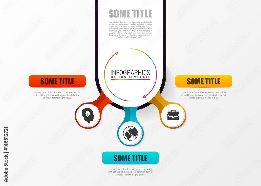 Circle infographics. Template for diagram. Vector illustration Stock ...