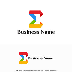 Wall Mural - modern education logo designs template, modern sigma logo