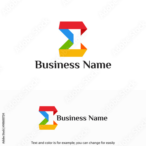Fotografie, Obraz Modern Education logo designs template, Modern Sigma Logo