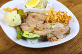 Fototapeta Mapy - Czech cuisine - roasted pork