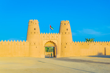 Wall Mural - view of the Al Jahili fort in Al Ain, UAE