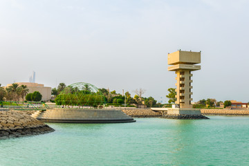 Wall Mural - View of the Green island park built on reclaimed land in Kuwait.