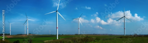 Fototapete Windenergie Panorama