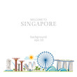 singapore panorama horizontal view city street background cityscape set design info