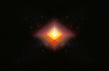 Aufkleber - Cosmic space and stars, color cosmic abstract background.