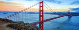Fototapeta Mosty linowy / wiszący - Famous Golden Gate Bridge, San Francisco