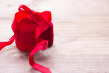 Heart-shaped Box With Ribbon