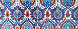 Fototapeta Kuchnia - Ancient Ottoman patterned tile composition.