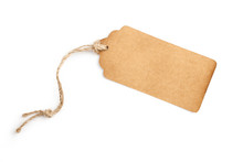 Paper Tag On White