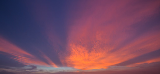 Wall Mural - Beautiful sky in the twilight time