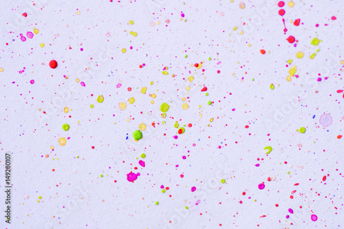 Splash Of Watercolor In Many Color Pink Yellow Blue Purple And Blue Concept In Abstract Paint Paper Background For Artwork Buy This Stock Photo And Explore Similar Images At Adobe Stock