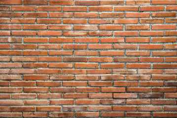 Wall Mural - Abstract weathered grunge texture of old brick wall pattern, background or backdrop for architectural material detail or design element concepts