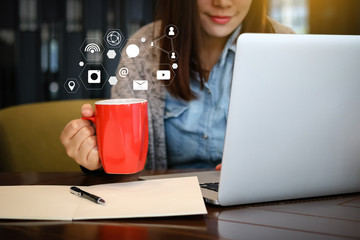 Poster - Social Networking chat Communication Online social media