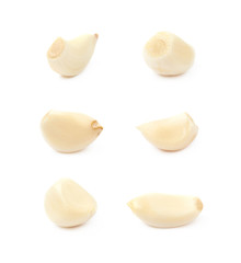 Wall Mural - Single garlic clove isolated