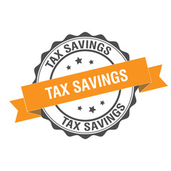 Wall Mural - Tax savings stamp illustration