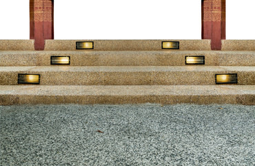 Sticker - Cement with small gravel staircase