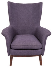 Blue Wing-back Armchair