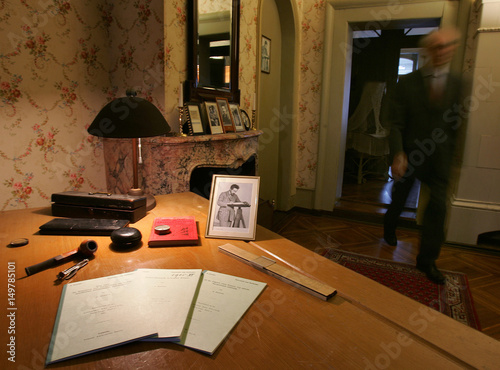 German Born Scientist Albert Einstein S Desk Is Pictured At The