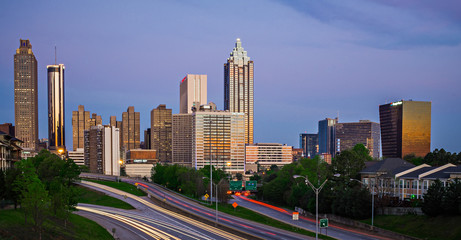 Wall Mural - atlanta georgia city skyline early morning