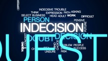 Indecision Animated Word Cloud, Text Design Animation.