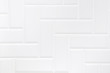 © weedezign - White ceramic brick tile wall,modern abstract texture background